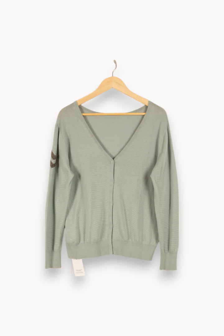Cardigan Vert - Taille S/36 de la marque IKKS | PARAD48866 - Vendu par Paradigme - Image 2