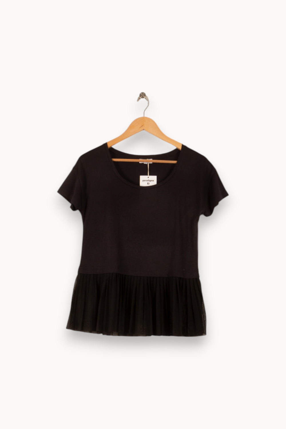 Tee-shirt Noir - Taille S/36 de la marque Claudie Pierlot | PARAD48872 - Vendu par Paradigme - Image 2