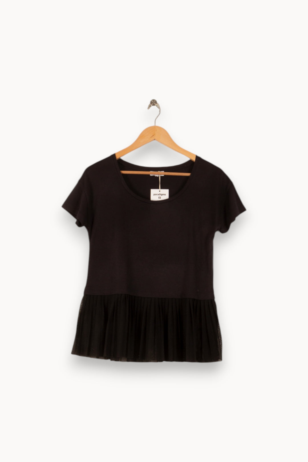 Tee-shirt Noir - Taille S/36 de la marque Claudie Pierlot | PARAD48872 - Vendu par Paradigme - Image 2
