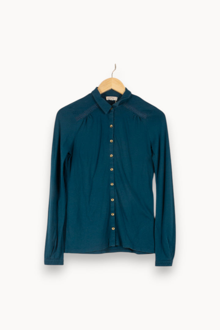 Chemise Bleue - Taille XS/34 de la marque Caroll | PARAD48875 - Vendu par Paradigme - Image 2