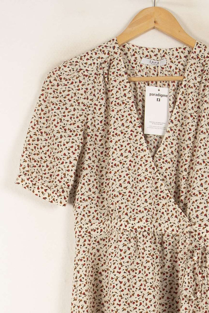 Robe Portefeuille Blanche et Rouge - Taille S/36 de la marque ZAPA | PARAD48880 - Vendu par Paradigme - Image 3