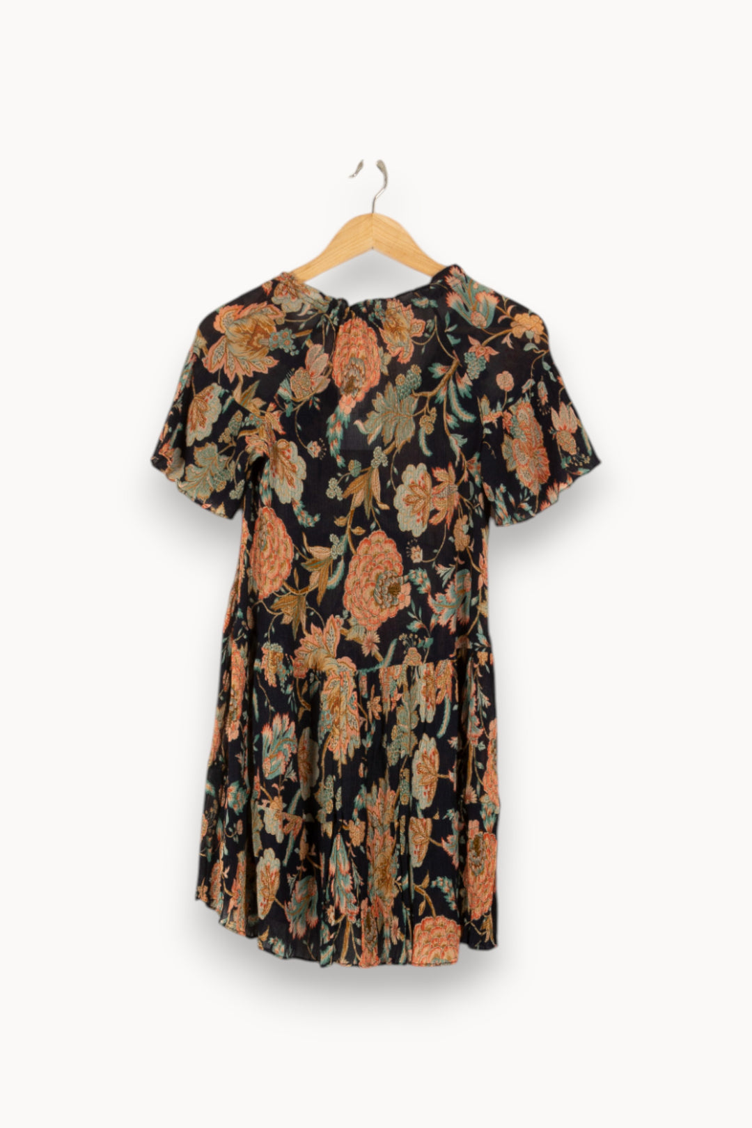 Robe Courte Noire et Orange - Taille XS/34 de la marque ZAPA | PARAD48882 - Vendu par Paradigme - Image 4