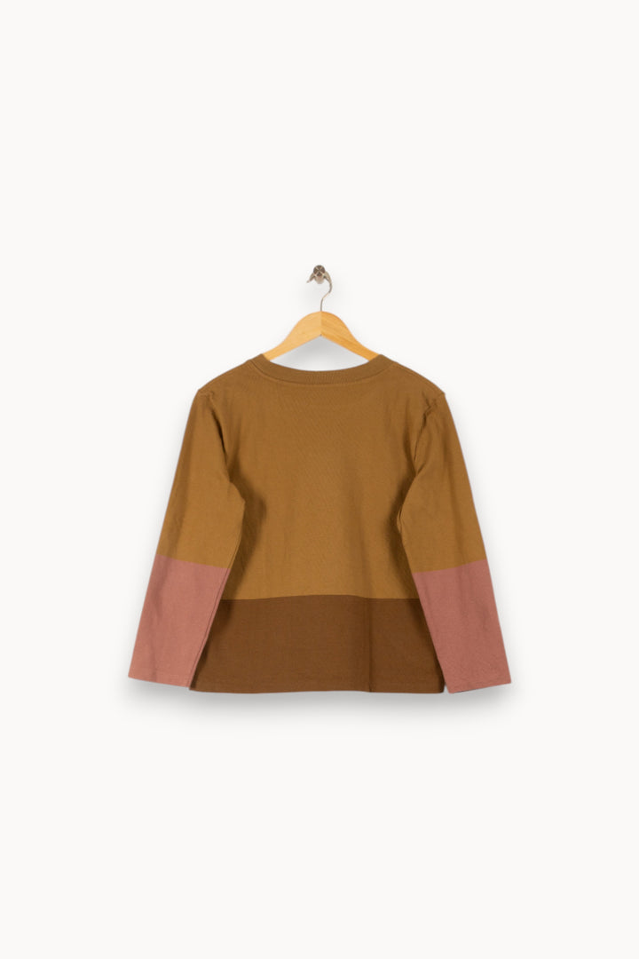 Tee-shirt Manches Longues Marron et Rose - Taille S/36 de la marque Levi's | PARAD48887 - Vendu par Paradigme - Image 4