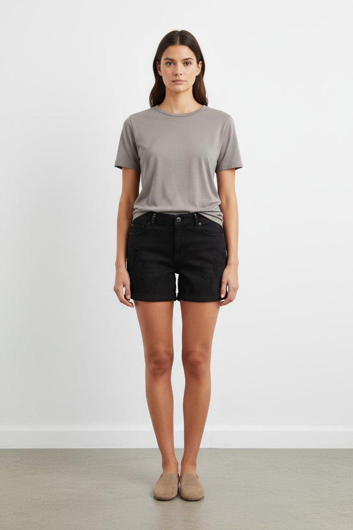 Short en Jean Noir - Taille M/38