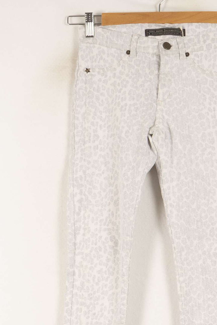 Jean Blanc - Taille XS/34 de la marque IKKS | PARAD48893 - Vendu par Paradigme - Image 3