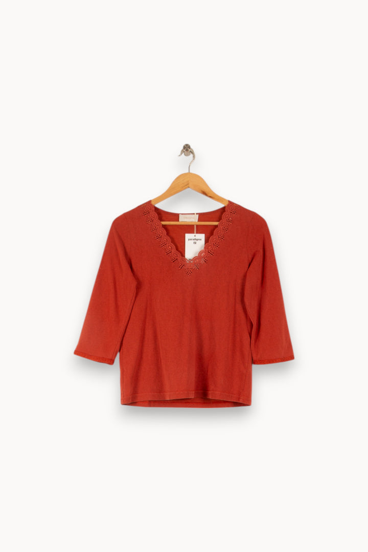 Tunique Orange - Taille S/36 de la marque Grace & Mila | PARAD48895 - Vendu par Paradigme - Image 2