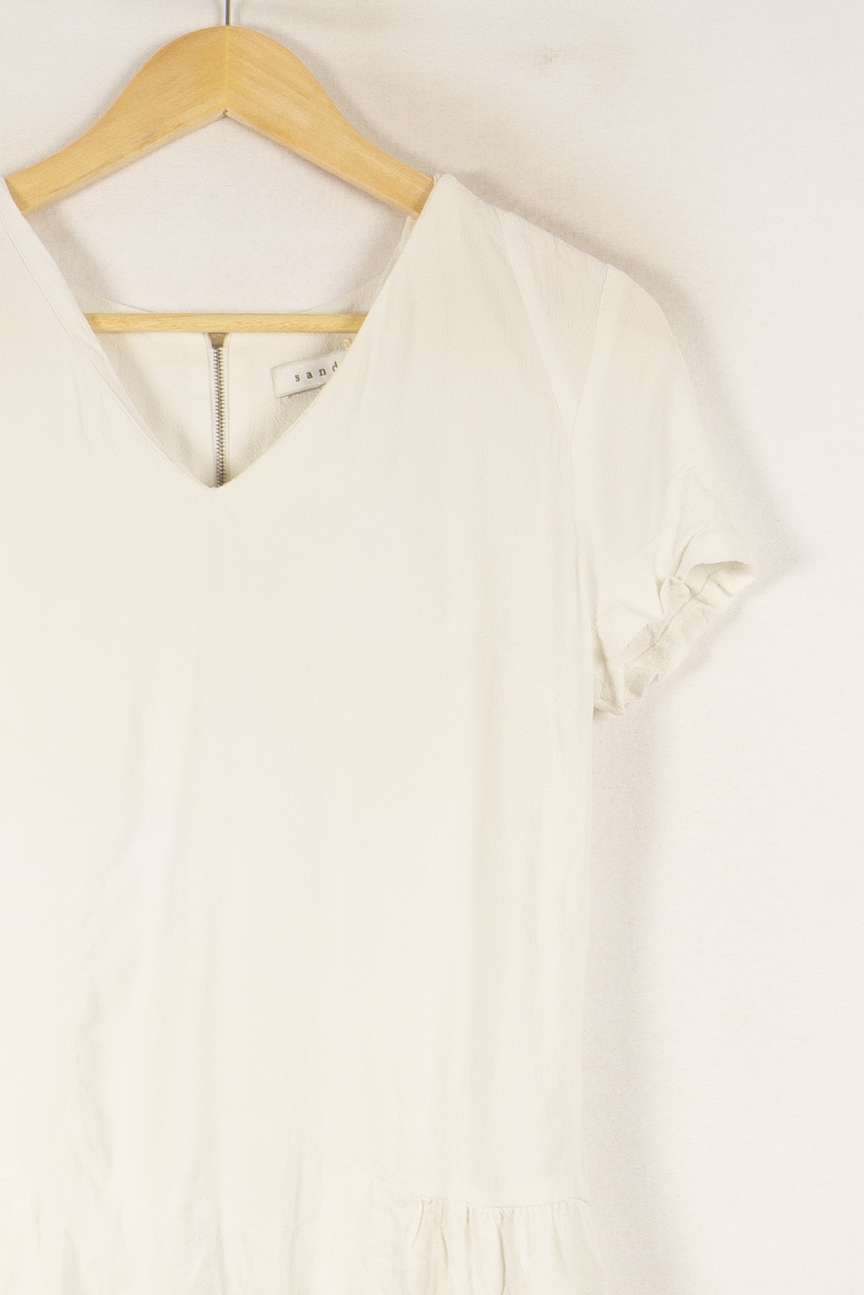 Blouse Blanche - Taille M/38 de la marque Sandro | PARAD48902 - Vendu par Paradigme - Image 3