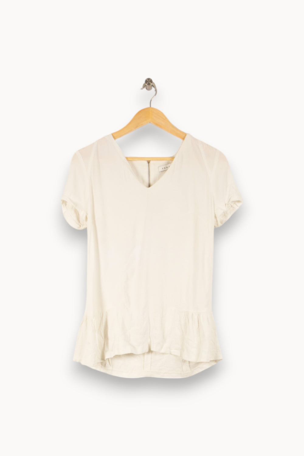 Blouse Blanche - Taille M/38 de la marque Sandro | PARAD48902 - Vendu par Paradigme - Image 2