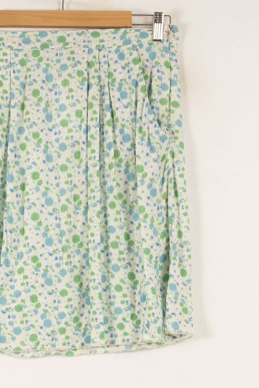 Jupe Courte Blanc Bleu et Vert - Taille L/40 de la marque Filippa K | PARAD48903 - Vendu par Paradigme - Image 3