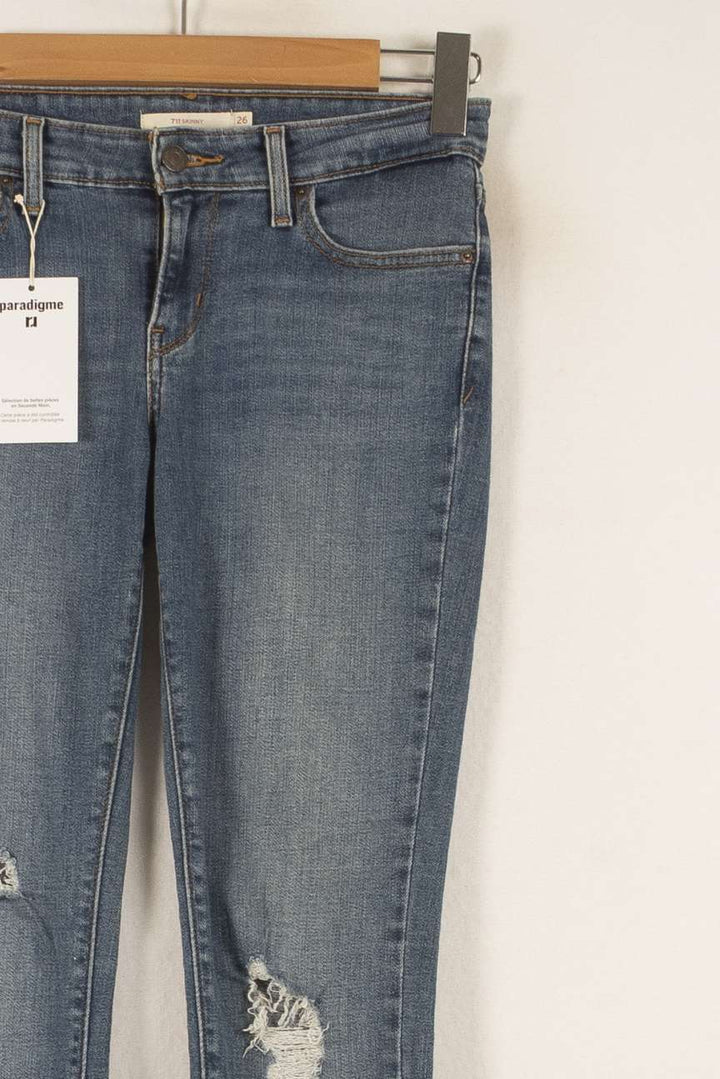 Jean Skinny Bleu - Taille S/36 de la marque Levi's | PARAD48908 - Vendu par Paradigme - Image 3