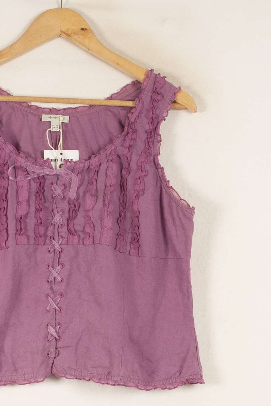 Débardeur Violet - Taille XXXL/46 de la marque Maison 123 | PARAD48913 - Vendu par Paradigme - Image 3
