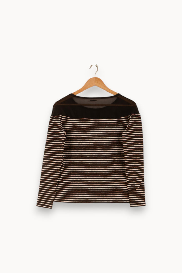 Marinière Noire et Blanche - Taille M/38 de la marque One Step | PARAD48914 - Vendu par Paradigme - Image 4
