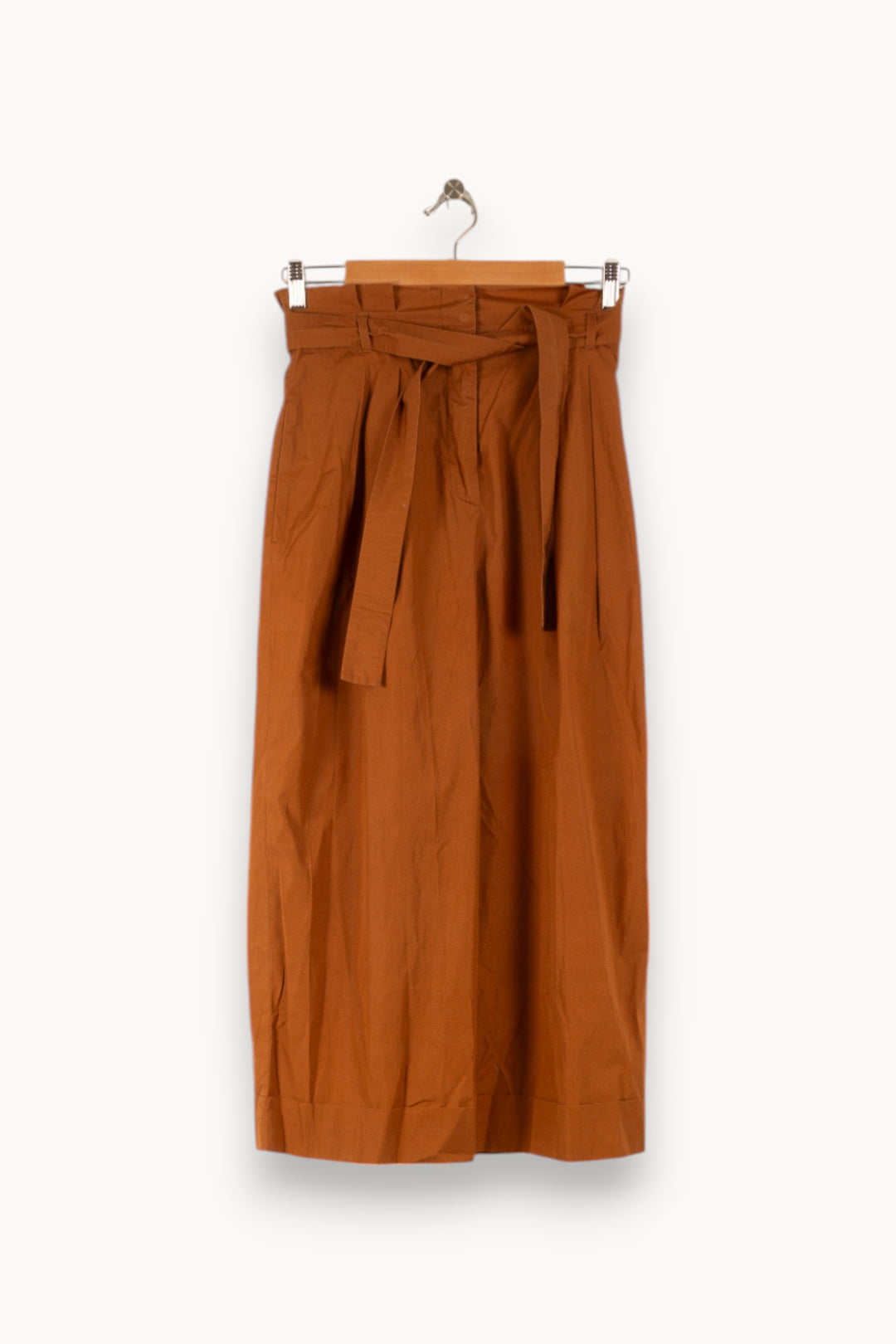 Pantalon Large Marron - Taille S/36 de la marque Max Mara | PARAD48919 - Vendu par Paradigme - Image 2