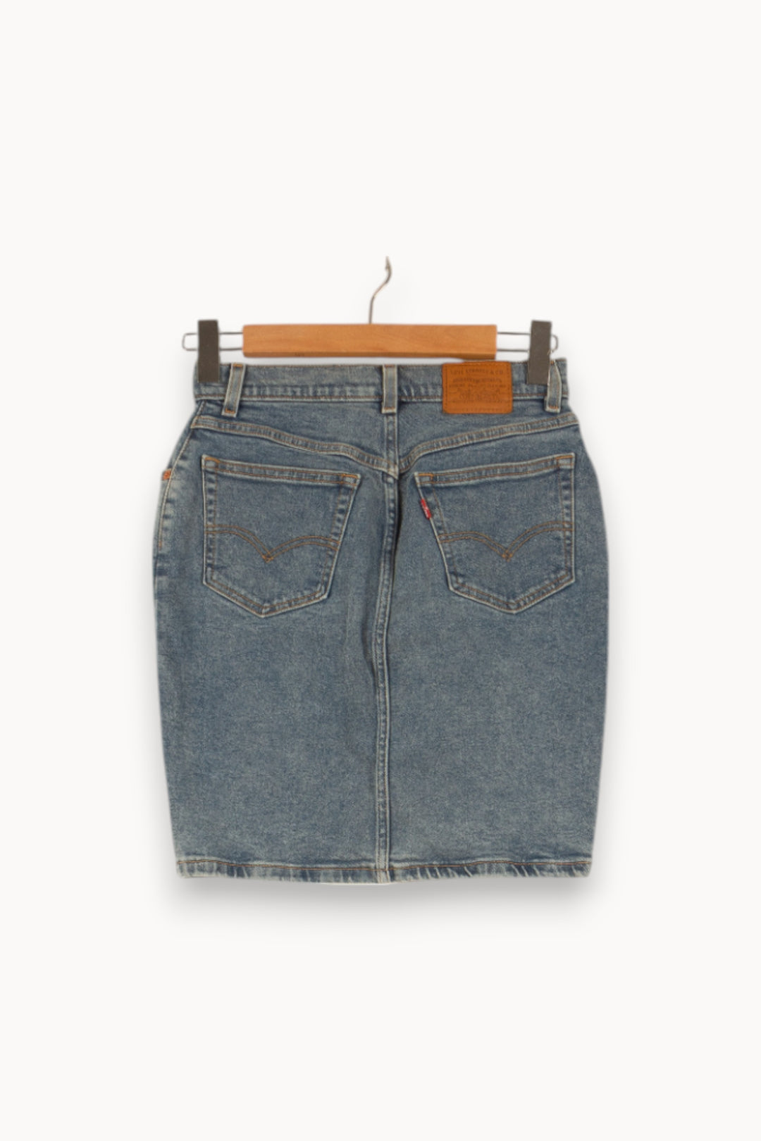 Jupe en Jean Bleue - Taille S/36 de la marque Levi's | PARAD48923 - Vendu par Paradigme - Image 4