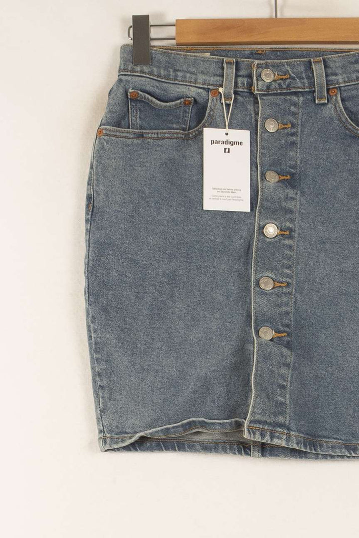Jupe en Jean Bleue - Taille S/36 de la marque Levi's | PARAD48923 - Vendu par Paradigme - Image 3