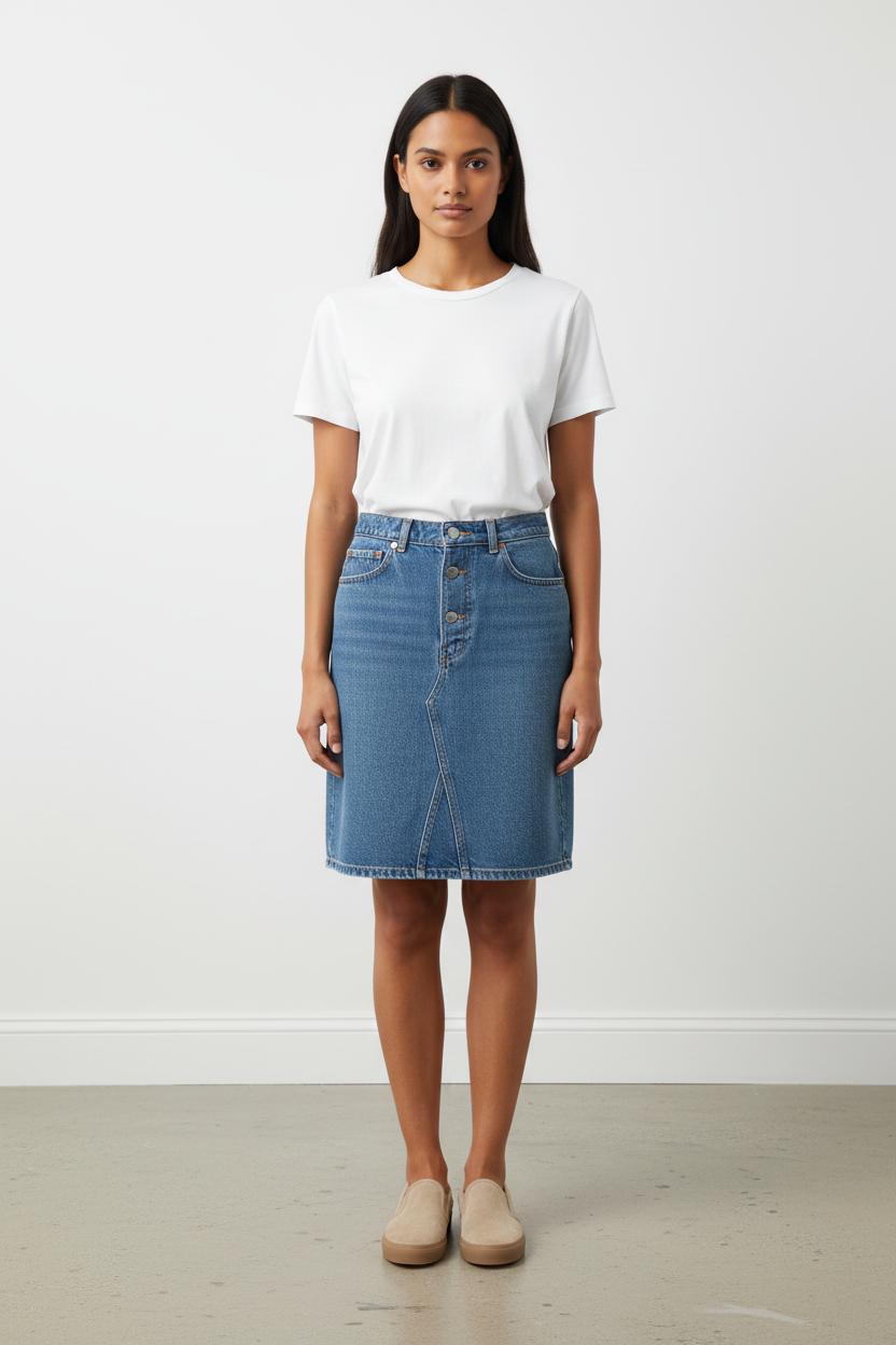 Jupe en Jean Bleue - Taille S/36