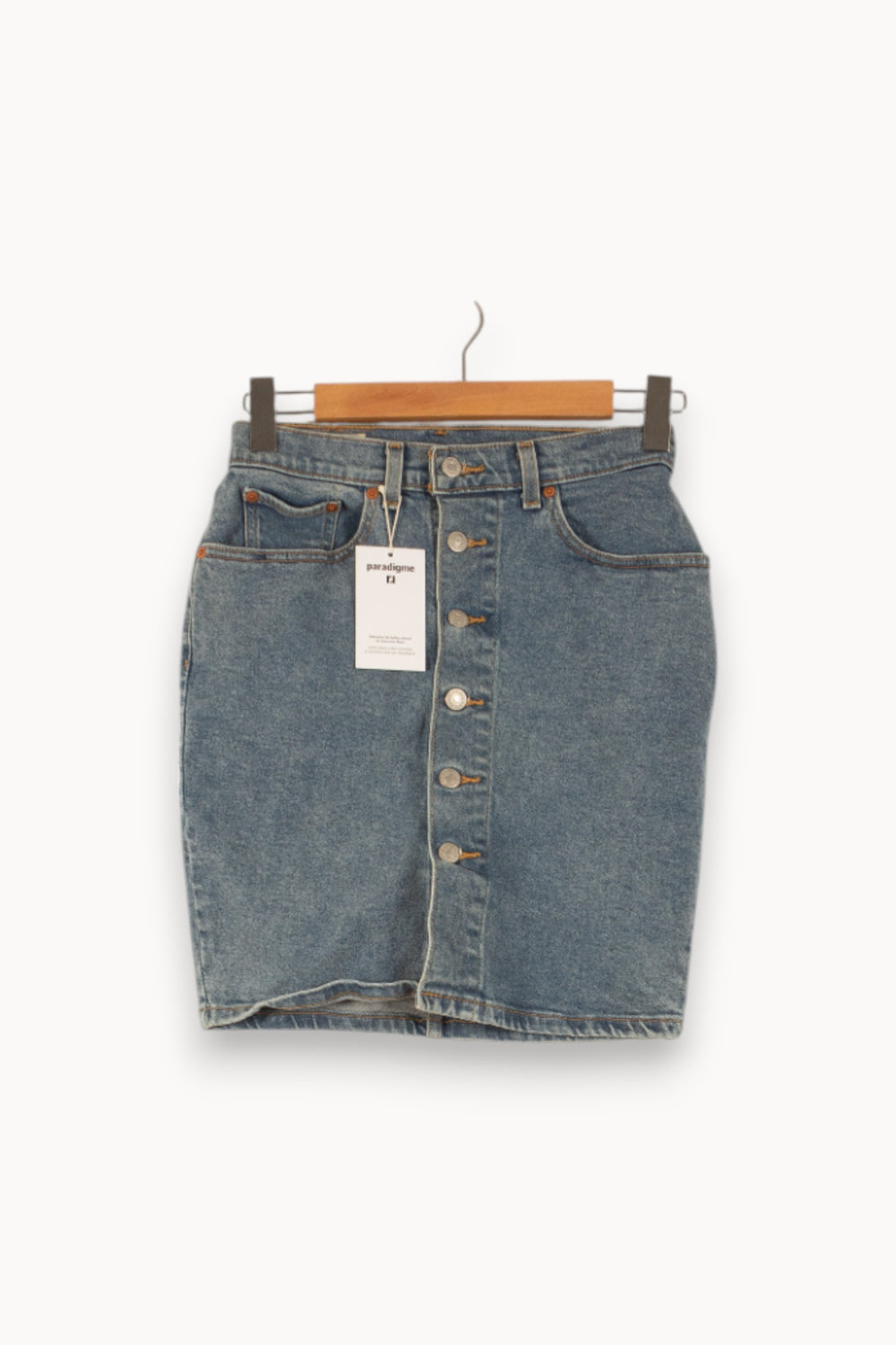 Jupe en Jean Bleue - Taille S/36 de la marque Levi's | PARAD48923 - Vendu par Paradigme - Image 2