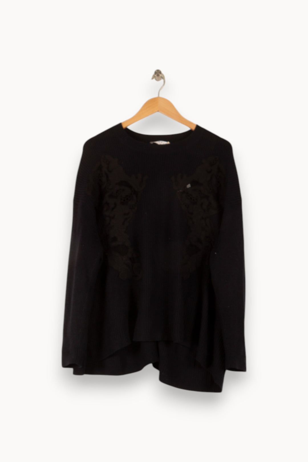 Pull Noir - Taille S/36 de la marque Sandro | PARAD48927 - Vendu par Paradigme - Image 2