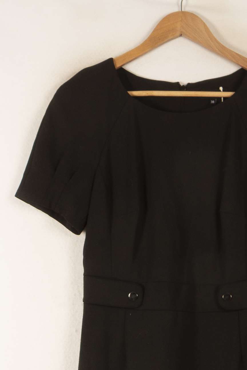 Robe Droite Noire - Taille M/38 de la marque Caroll | PARAD48930 - Vendu par Paradigme - Image 3