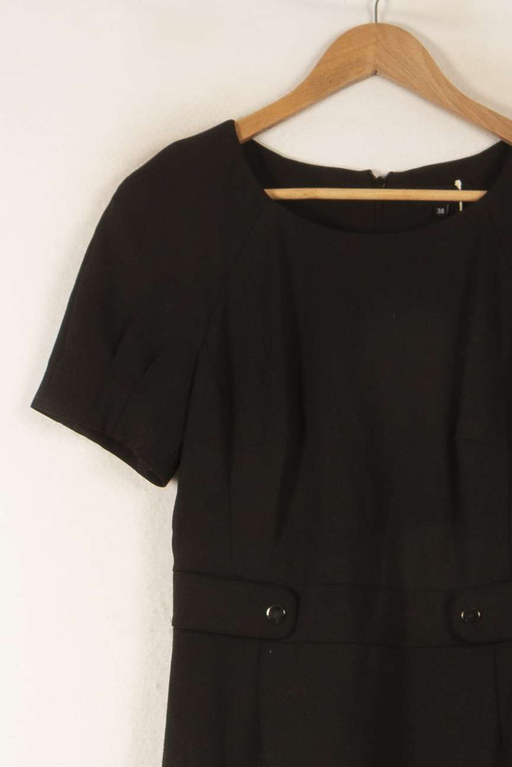 Robe Droite Noire - Taille M/38 de la marque Caroll | PARAD48930 - Vendu par Paradigme - Image 3