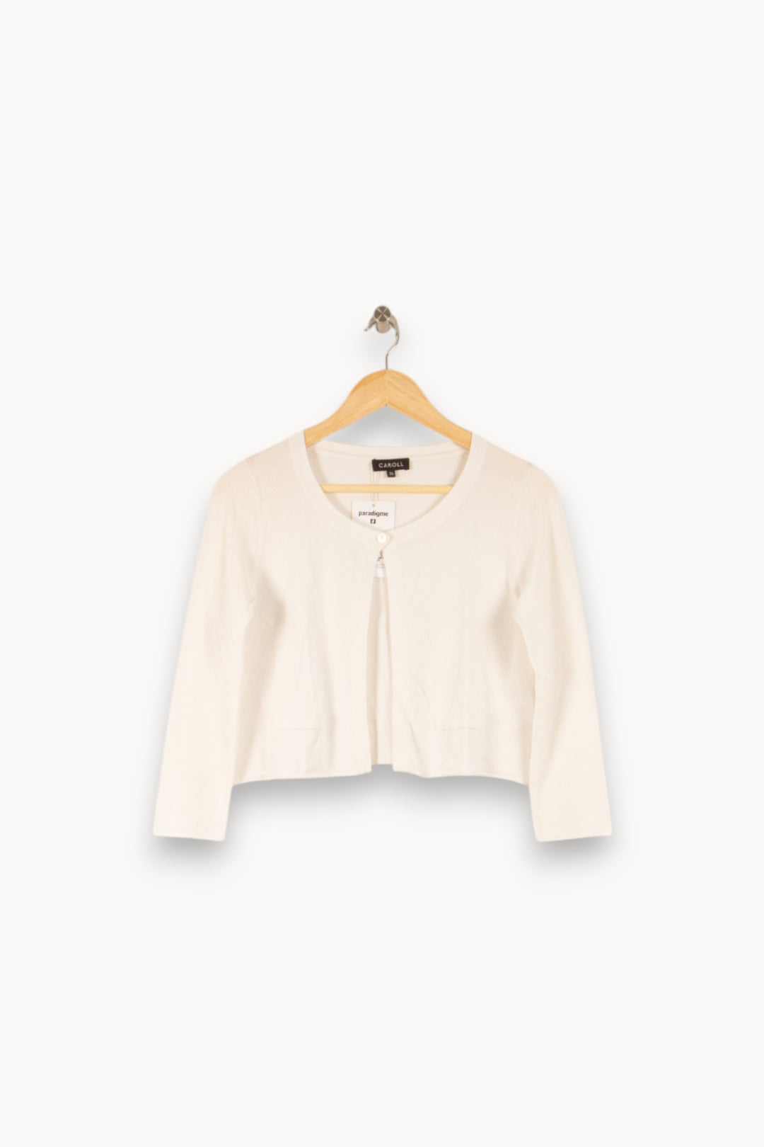 Cardigan Blanc - Taille S/36 de la marque Caroll | PARAD48936 - Vendu par Paradigme - Image 2