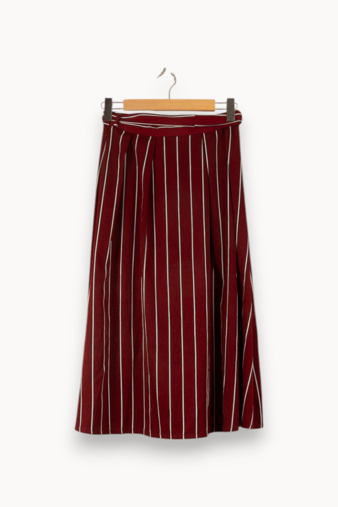 Jupe Plissée Bordeaux et Blanc - Taille S/36 de la marque Opullence | PARAD48938 - Vendu par Paradigme - Image 4