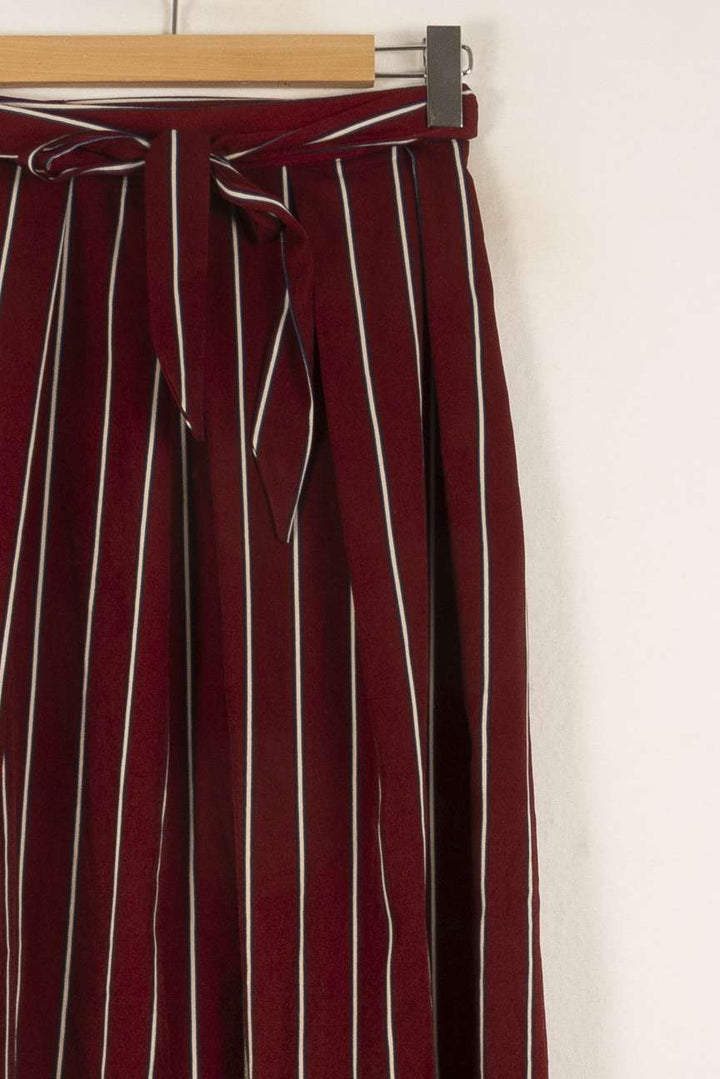 Jupe Plissée Bordeaux et Blanc - Taille S/36 de la marque Opullence | PARAD48938 - Vendu par Paradigme - Image 3