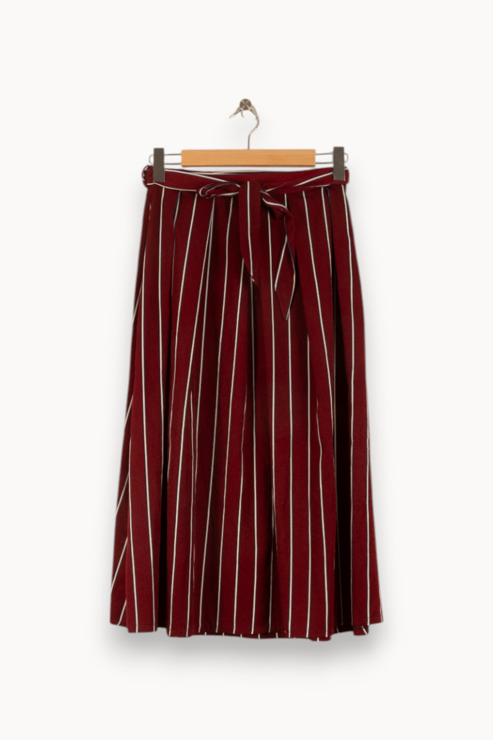 Jupe Plissée Bordeaux et Blanc - Taille S/36 de la marque Opullence | PARAD48938 - Vendu par Paradigme - Image 2