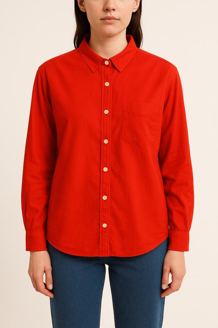 Chemise Rouge - Taille S/36 de la marque La Petite Etoile | PARAD48946 - Vendu par Paradigme - Image 1