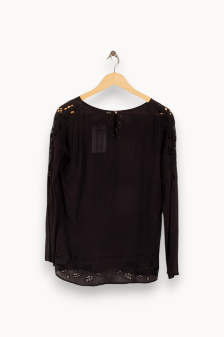 Blouse Noire - Taille XS/34 de la marque IKKS | PARAD48947 - Vendu par Paradigme - Image 4