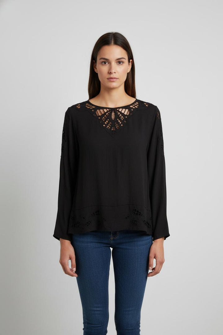 Blouse Noire - Taille XS/34