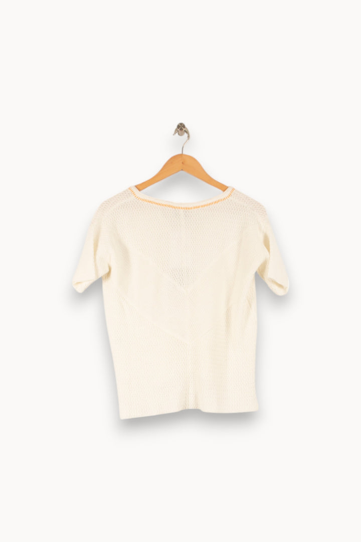 Pull Blanc - Taille XS/34 de la marque Bérénice | PARAD48951 - Vendu par Paradigme - Image 4