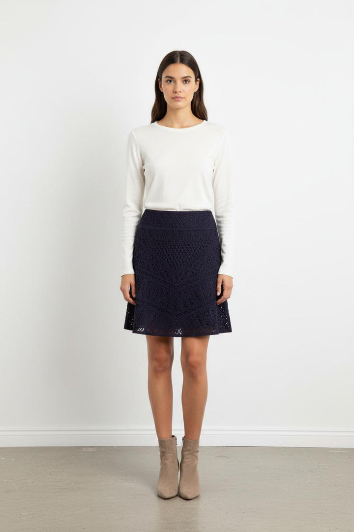 Jupe Dentelle Bleue - Taille XS/34