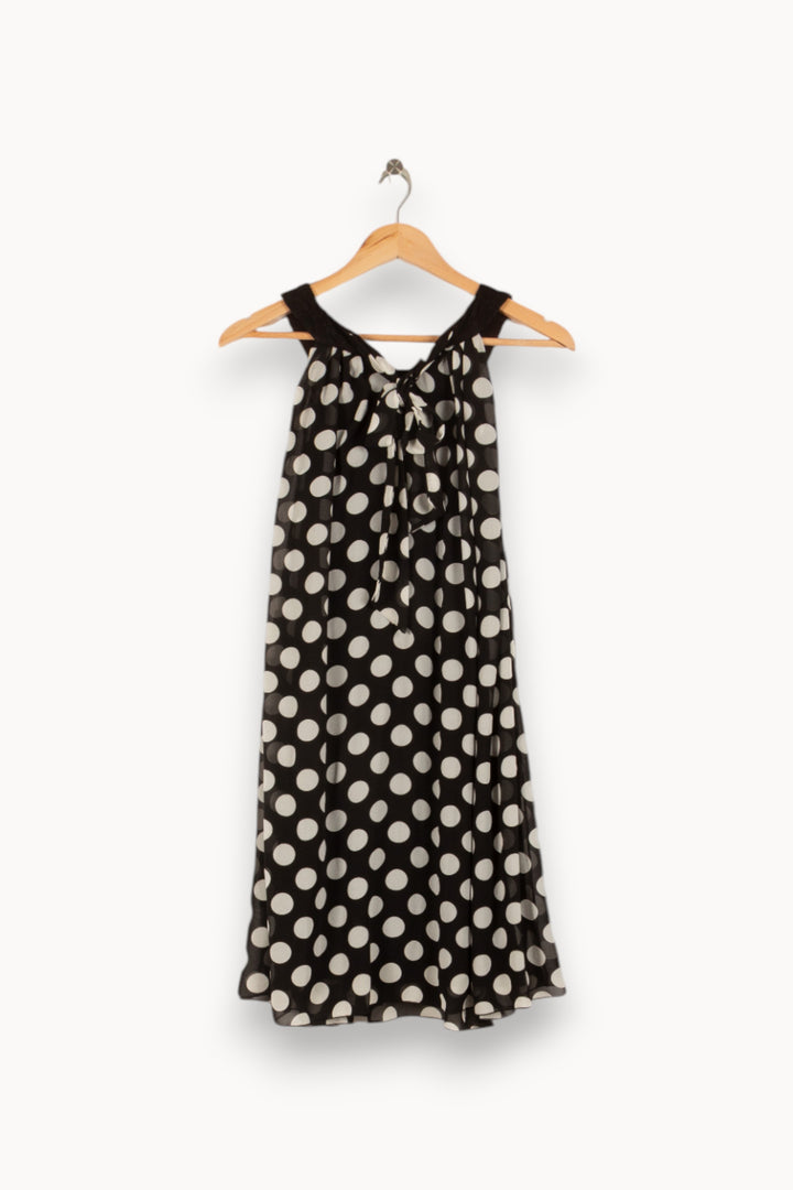 Robe Noire et Blanche - Taille S/36 de la marque La Fée Maraboutée | PARAD48961 - Vendu par Paradigme - Image 4