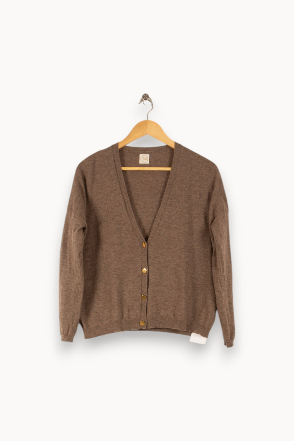 Cardigan Marron - Taille S/36 de la marque Des petits hauts | PARAD48964 - Vendu par Paradigme - Image 2
