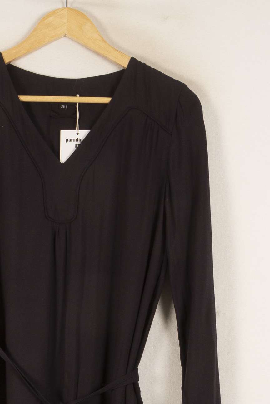 Robe Midi Noire - Taille S/36 de la marque Caroll | PARAD48969 - Vendu par Paradigme - Image 3