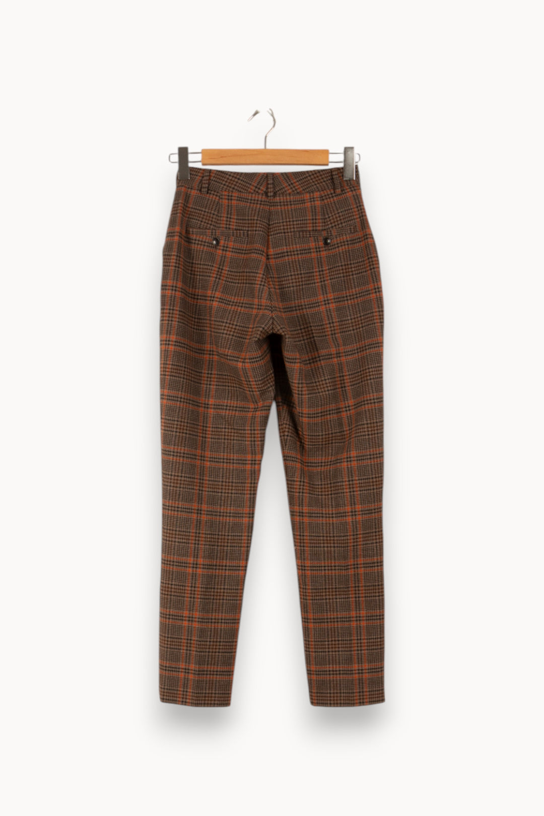 Pantalon Carreaux Marron et Orange - Taille XS/34 de la marque Essentiel Antwerp | PARAD48973 - Vendu par Paradigme - Image 4