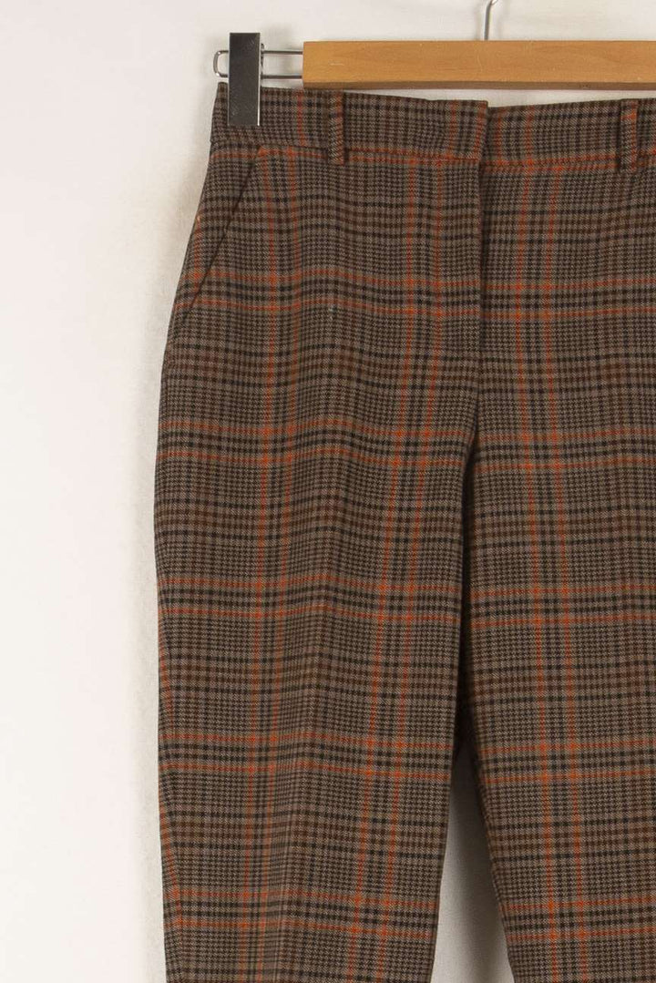 Pantalon Carreaux Marron et Orange - Taille XS/34 de la marque Essentiel Antwerp | PARAD48973 - Vendu par Paradigme - Image 3