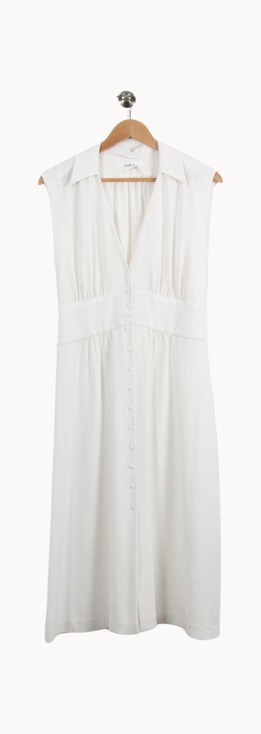 Robe Chemisier Blanche - Taille M/38 de la marque ba&sh | PARAD48977 - Vendu par Paradigme - Image 2