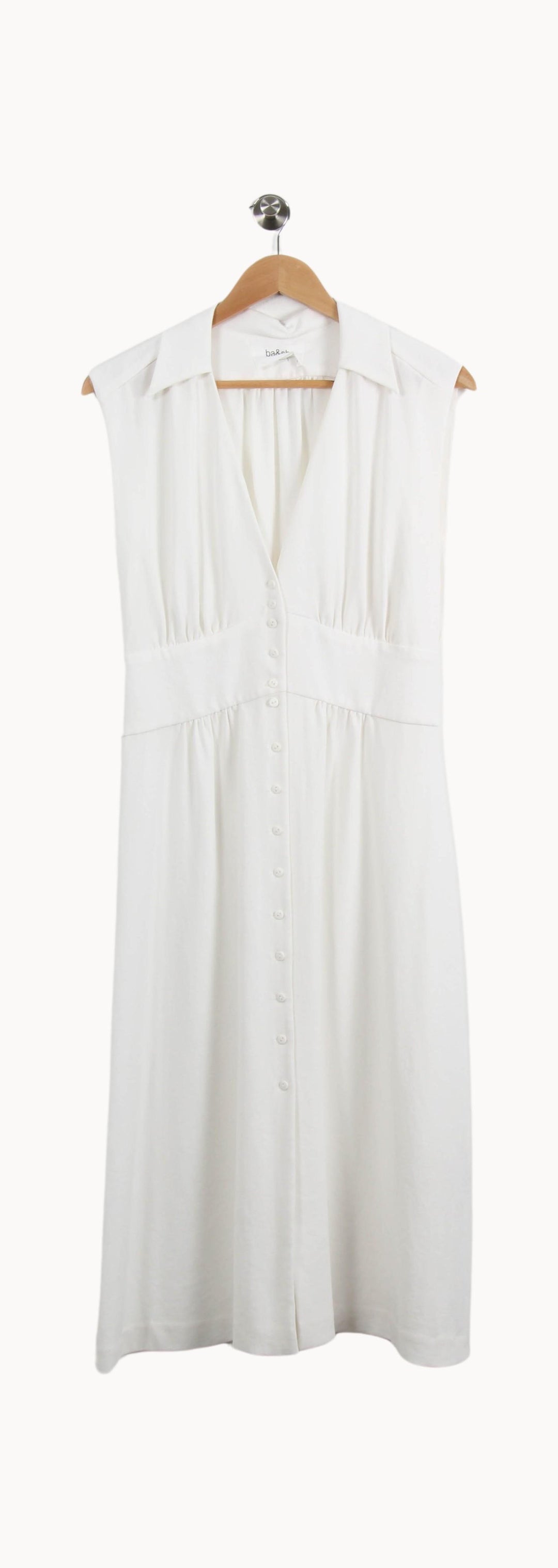 Robe Chemisier Blanche - Taille M/38 de la marque ba&sh | PARAD48977 - Vendu par Paradigme - Image 2