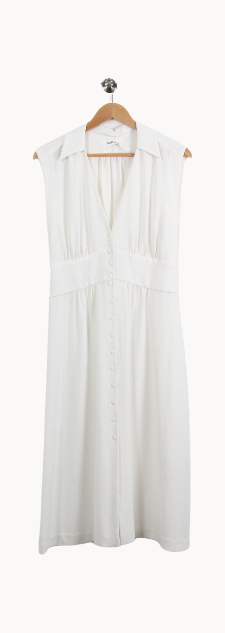 Robe Chemisier Blanche - Taille M/38 de la marque ba&sh | PARAD48977 - Vendu par Paradigme - Image 2