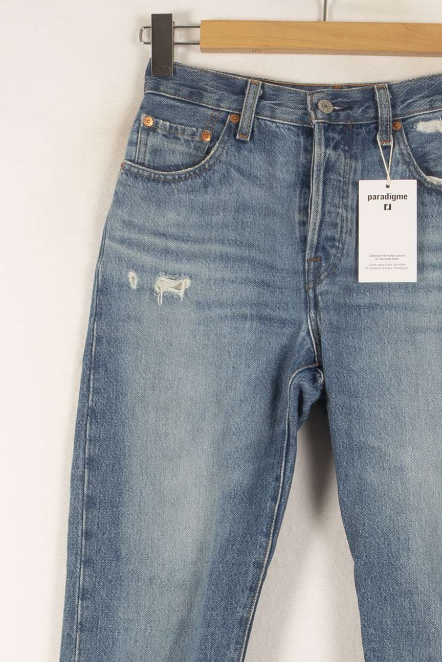 Jean Délavé Bleu - Taille XS/34 de la marque Levi's | PARAD48979 - Vendu par Paradigme - Image 3