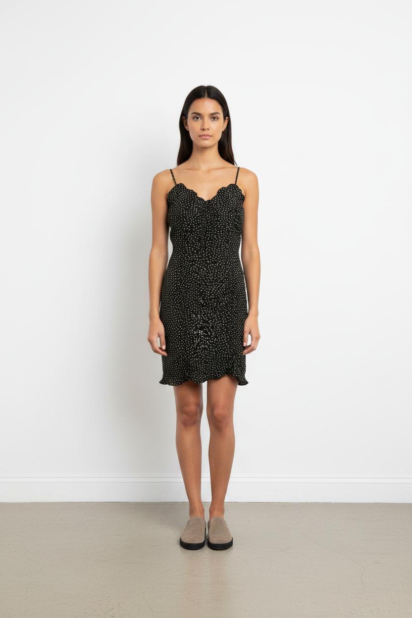 Robe Droite Noire et Blanche - Taille S/36