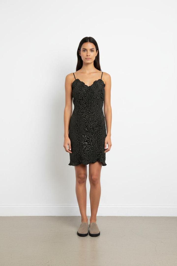 Robe Droite Noire et Blanche - Taille S/36
