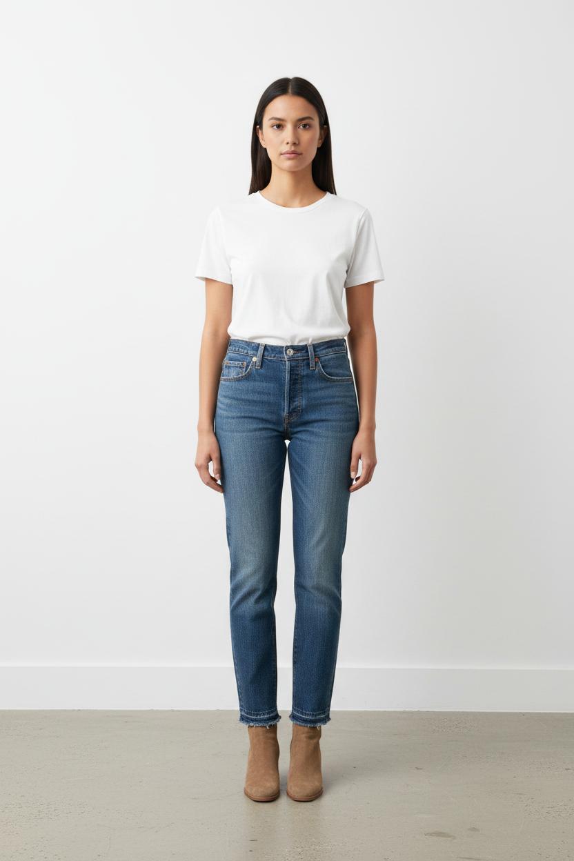 Jean Droit Bleu - Taille XS/34