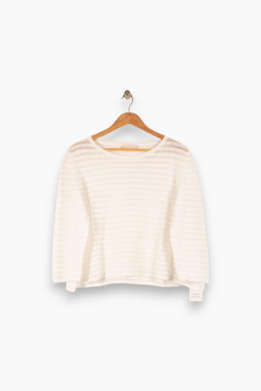 Pull Blanc - Taille L/40 de la marque La Fée Maraboutée | PARAD49000 - Vendu par Paradigme - Image 2