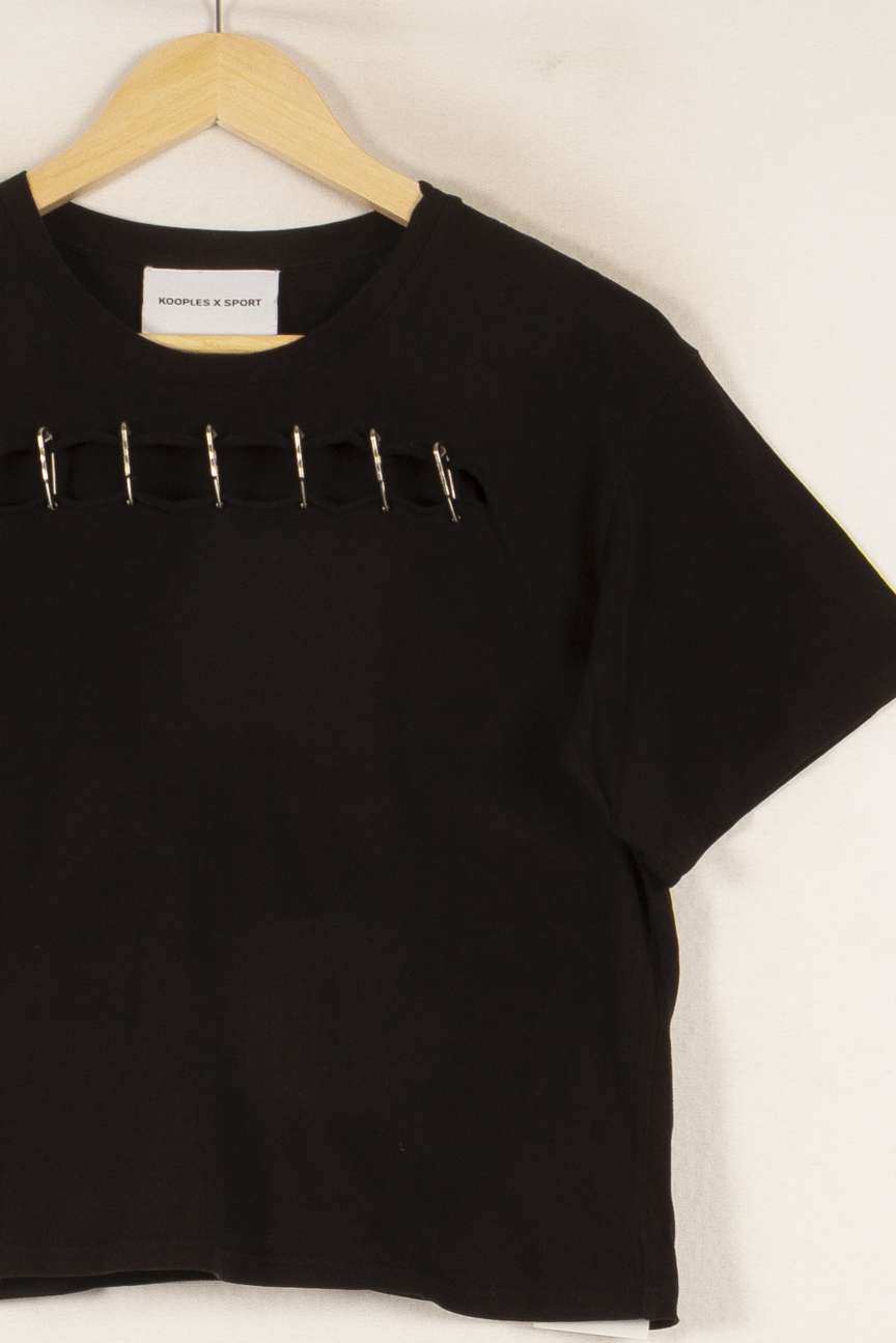 Tee-shirt Noir - Taille S/36 de la marque The Kooples | PARAD49003 - Vendu par Paradigme - Image 3