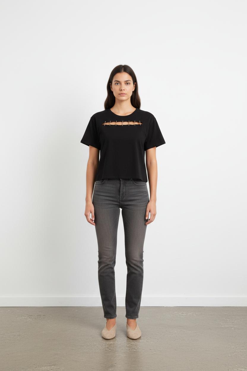 Tee-shirt Noir - Taille S/36
