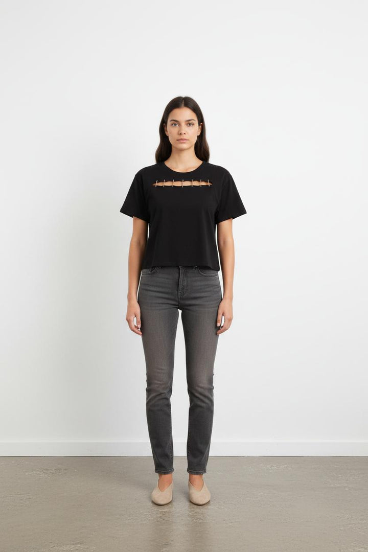 Tee-shirt Noir - Taille S/36