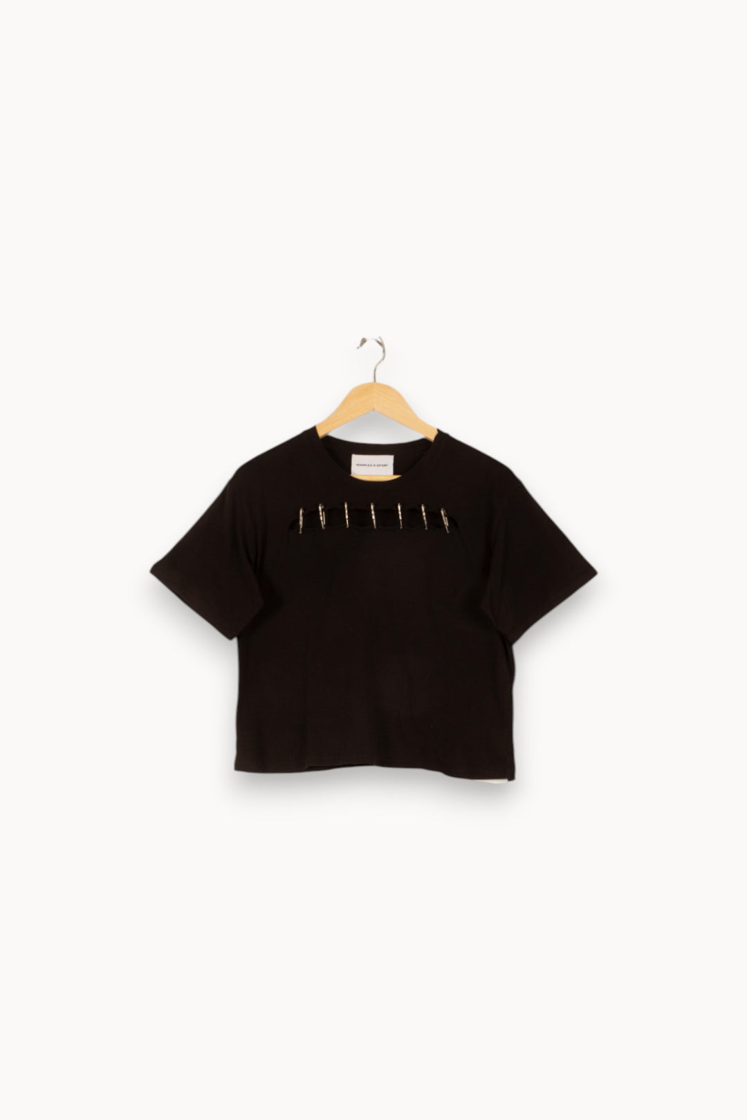 Tee-shirt Noir - Taille S/36 de la marque The Kooples | PARAD49003 - Vendu par Paradigme - Image 2